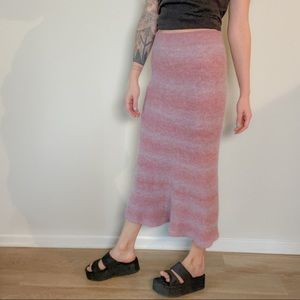 Free People Wool Maxi Skirt